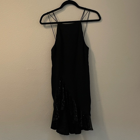 Elegant Black Sleeveless Dress SHO by TADASHI SHOJI Size 2 Sequin - Picture 6 of 6